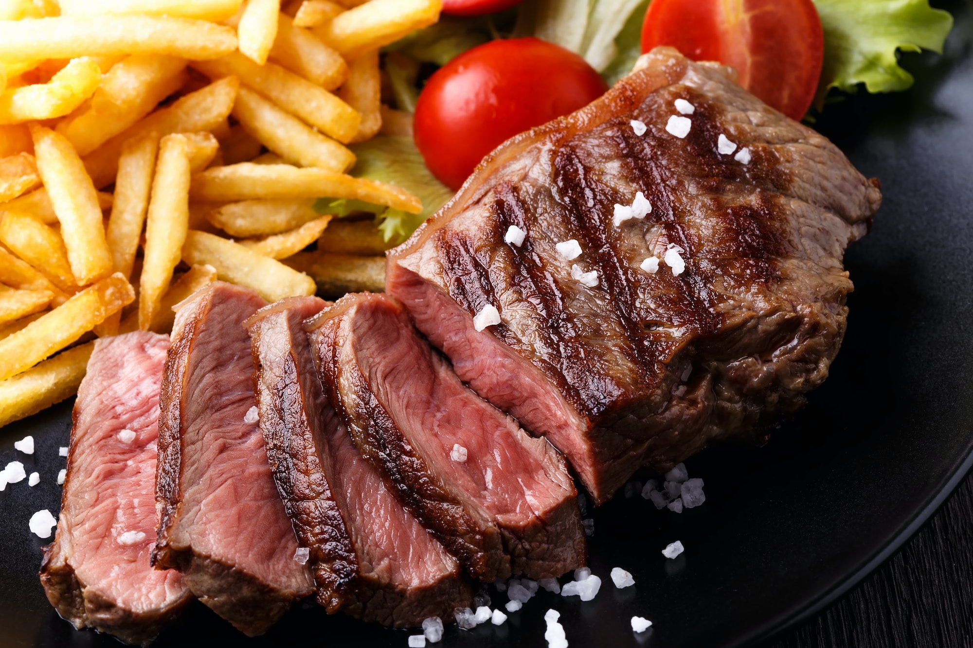 New York steak with french fries